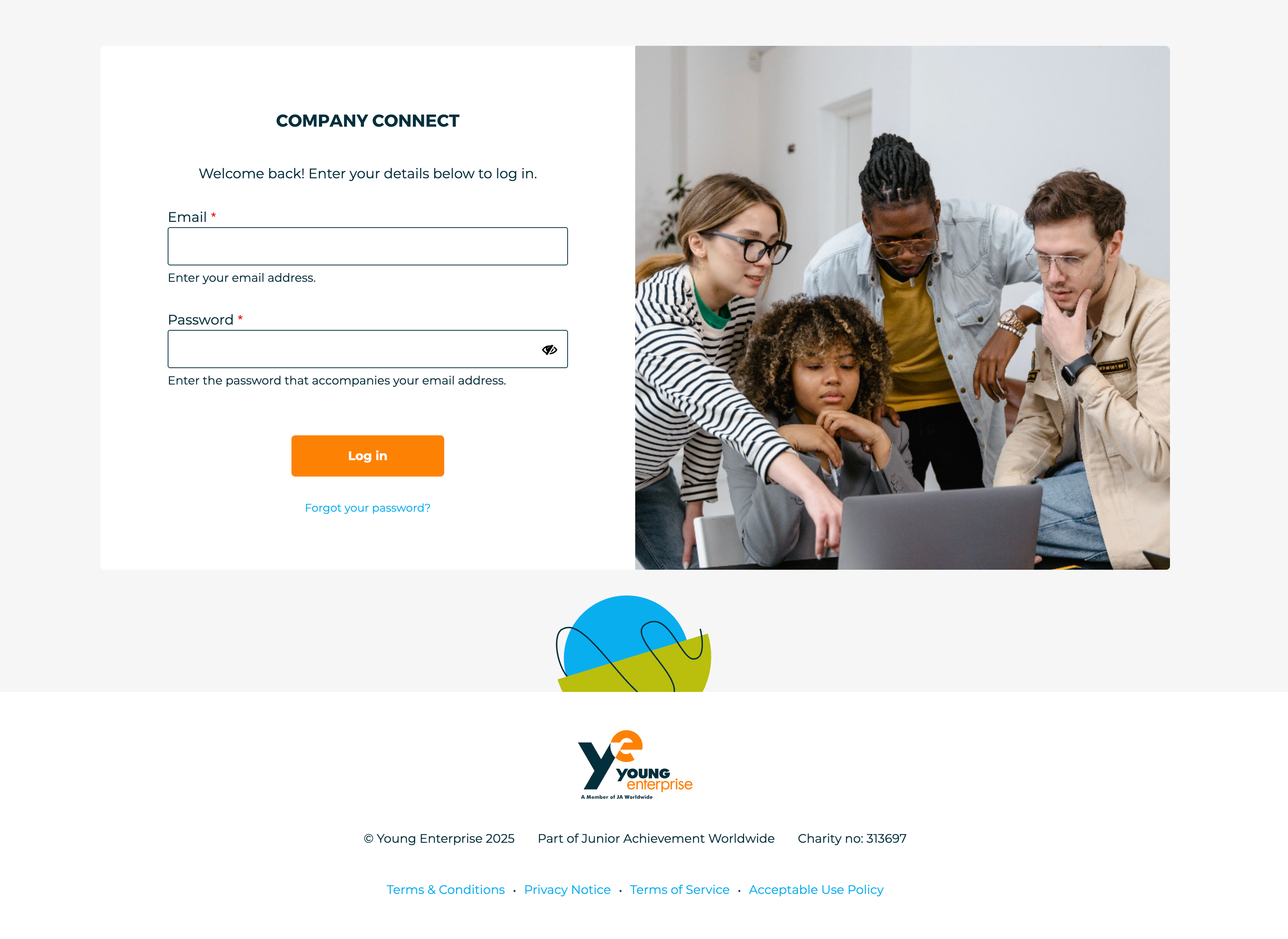 Screengrab of client website design and development